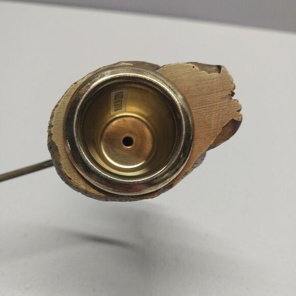 Vintage Monkey Chimpanzee Candle Snuffer Carved Resin & Wood Safari Decorative - Picture 6 of 9